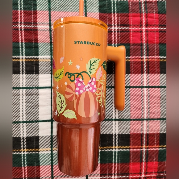 Mickey and Minnie Mouse Icon Pumpkins 30 oz. Starbucks® Tumbler with Handle - Picture 3 of 7